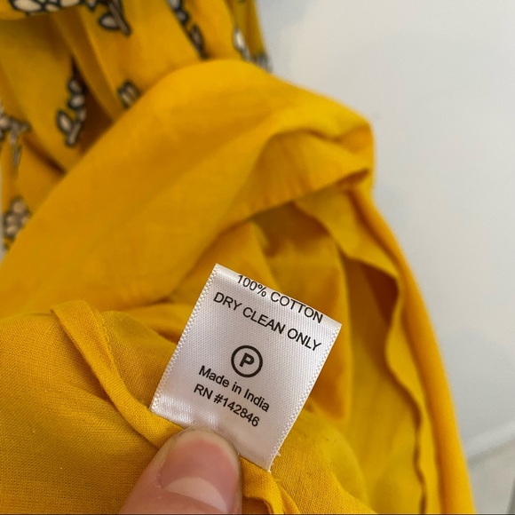 RHODE yellow frida off the shoulder dress - Picture 5 of 7